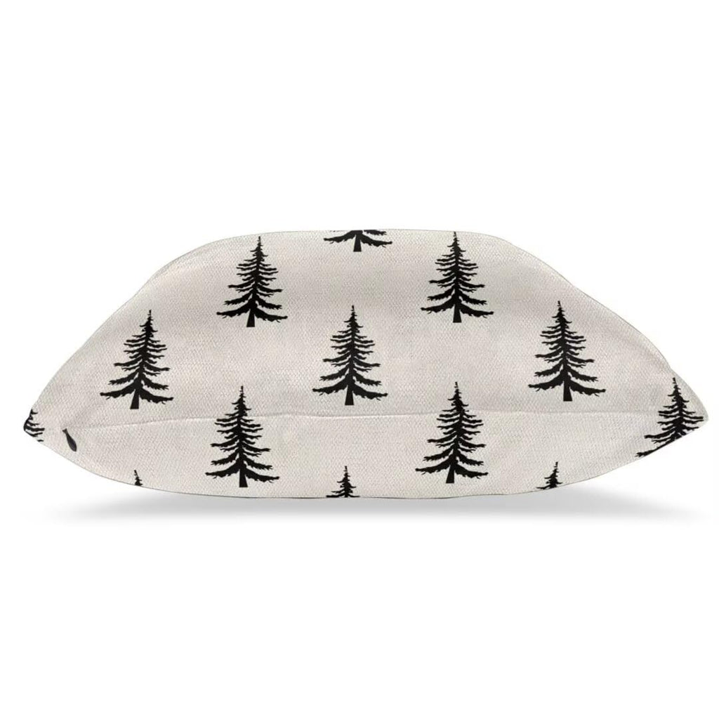 Sunshineyan Christmas Pillow Covers 22 x 22 Inch Set of 2, Black Chirstmas Tree Decorations Throw Pillow Covers Outdoor Winter Holiday Farmhouse Xmas Cushion Case Linen Square for Home Couch Sofa