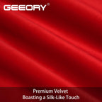 GEEORY 2-Pack Embroidered Luxurious Velvet Christmas Tree Pillow Covers, Xmas Decorations Farmhouse Throw Pillows Winter Holiday Decor Cushion Case for Sofa & Bed Red Gold GX008-18