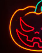 Halloween Pumpkin Neon Sign -13 X 12.5 Inch Dimmer Led Neon Signs for Halloween Decor, Cute Pumpkin Decor for Bedroom, Party and Birthday Gifts, Neon Christmas Decorations