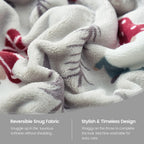Cozy Bliss Gnome Throw Blanket Christmas Blanket Warm MilkyPlush™ Throw Blanket, Ultra Soft Cozy Blanket for Couch,Sofa and Bed(Xmas Gnome,50"x60")