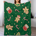 Christmas Printed Blanket Super Soft Flannel Fleece Cozy Blankets for Bed,Sofa,Couch,Gifts for Women Men,Camping and Travel Warm Fuzzy Blanket for All Season (Christmas Stockings, 50" x60)