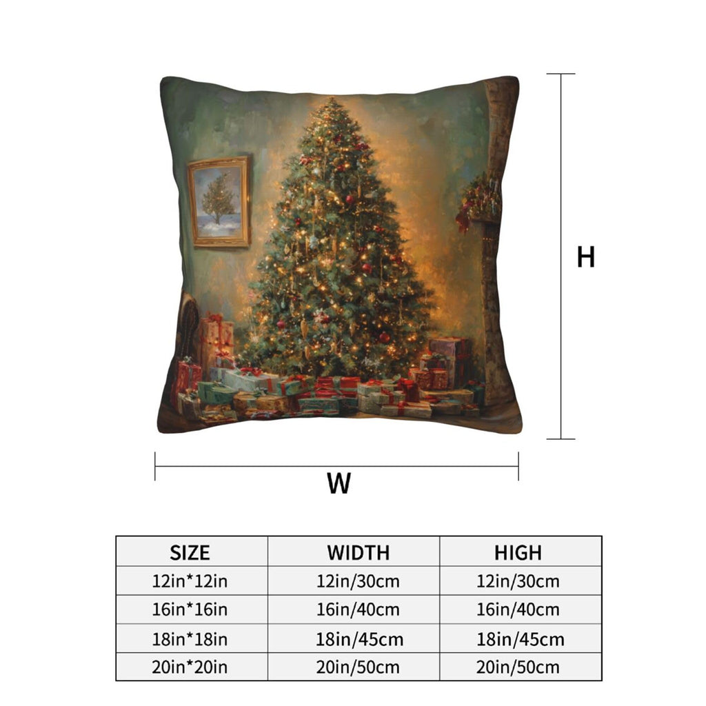 Mshutbna Christmas Tree Pendant Throw Pillow Covers 18x18 inch Set of 2 Pillow Case Cushion Cover for Home Sofa Couch Living Room Car Decor