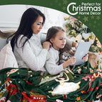 Christmas Throw Blanket for Couch 60x50,Green Winter Holiday Festival Cute Xmas Nutcracker Christmas Tree Blankets for Woman,Soft Flannel Fleece Blankets for Home Living Room Bed Chair Decor