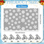 Moukeren 24 Pcs Christmas Snowflake Throw Blanket Bulk, 59 x 47 Inch Xmas Winter Throw Blanket Christmas Warm Soft Cozy Fleece for Home Bedding Couch Chair Gift (Gray)