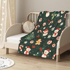 Merry Christmas Blanket Gfits for Women Men Kids Candy Snowflake Throw Blankets Soft Lightweight for Home Decor Couch Bed Sofa 50x60 Inches