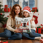 UPOFFICIS Christmas Pillow Covers 18x18 inch Set of 4, Christmas Decorations Cushion Covers, Xmas Pillow Covers, Pillowcases Throw Pillow Covers for Sofa Couch Home Decor