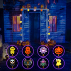 LUTW Halloween Lights Decorations, 10Ft 20 LED Halloween Lights Battery Operated with Timer Waterproof, 8 Lighting Modes, Cute Halloween's String Light for Indoor Outdoor Window Porch Decor