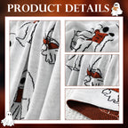 SmoothNovelty Easter Day Halloween Ghost Reading Book Blanket 50 x 60 Inches Soft Knit Throw with Ghosts Reading Book Pattern Halloween Easter Decoration Gift for Living Room Couch Sofa Bed