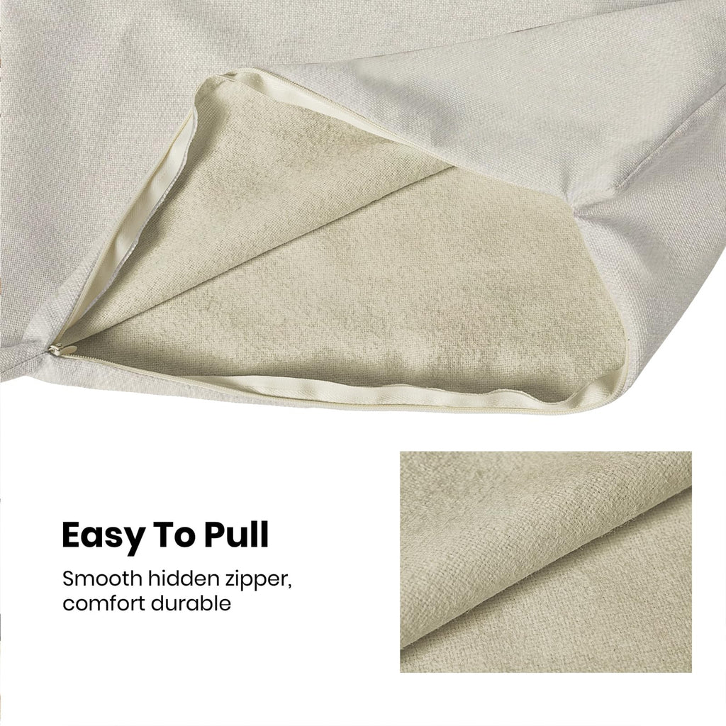 Christmas Pillow Covers 20x20 Inch 2 Pcs, Navy Blue White Snowflakes Decorative Throw Pillows for Couch, Xmas Winter Outdoor Decor Pillowcase Linen Cushion Cover for Bed Sofa