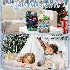 Gilprop 10 Pcs Christmas Throw Blanket, 51" x 39" Plush Fleece Holiday Blankets with Santa, Snowman, Reindeer Patterns for Sofa, Bed, Dorm, Xmas Party, Winter Decor and Gift