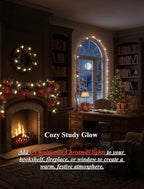 Red and White LED Christmas Lights,25FT Vintage C9 Red White Christmas Lights Outdoor with 26 LED Bulbs,Commercial Extendable Xmas Light for Roofline Patio Holiday Party Backyard Xmas Decor