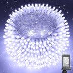 175Ft Christmas Lights Outdoor, 500 LED Christmas String Lights with 8 Modes, Timer, Waterproof Fairy Twinkle Light for Party, Garden, Patio, Home, Weddings, Holiday, XmasTree Decorations (White)