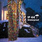 338Ft Christmas Lights Outdoor, 1000 LED Christmas String Lights with 8 Modes, Timer, Waterproof Fairy Twinkle Lights for Party, Garden, Wedding, Holiday, Weddings, Xmas Tree Decorations (Multicolor)