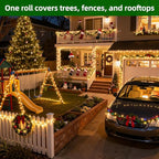 1500 LED 470FT Christmas Lights Outdoor,12 Lighting Modes Christmas String Lights with Timer, Dimmable Warm White LED String Light Waterproof for Yard PatioTree Xmas Wedding Party Holiday Decorations