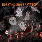 NOWSTO LED Halloween Decoration, Ghost Rotating Projector Yard Stake Lights, Indoor Outdoor Landscape Night Light for Home Thealter, Ceiling, Room, Patio, Garden, Halloween, Bedroom Decor