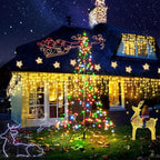 98FT Christmas Lights Outdoor Decorations 900LED Fairy String Light 12 Lighting Modes with Timer Memory Waterproof Christmas Light for Yard Roof Party Holiday Wedding Garden Decor