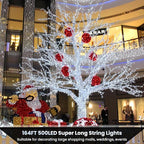 Color Changing Christmas Lights, 175ft 500 LED Warm White & Multicolor Christmas String Light with Remote, 11 Modes Fairy Twinkle Lights for Party Home Garden Holiday Weddings Xmas Tree Decorations