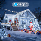 Outdoor Christmas Lights, 1200LEDs 393FT Christmas Tree String Lights, IP67 Waterproof 8 Modes Cold White Holiday Lights with Remote for House Yard Xmas Decorations