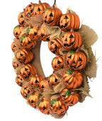 Tree Buddees Jack-O-Lantern Pumpkin Halloween Wreath Decoration