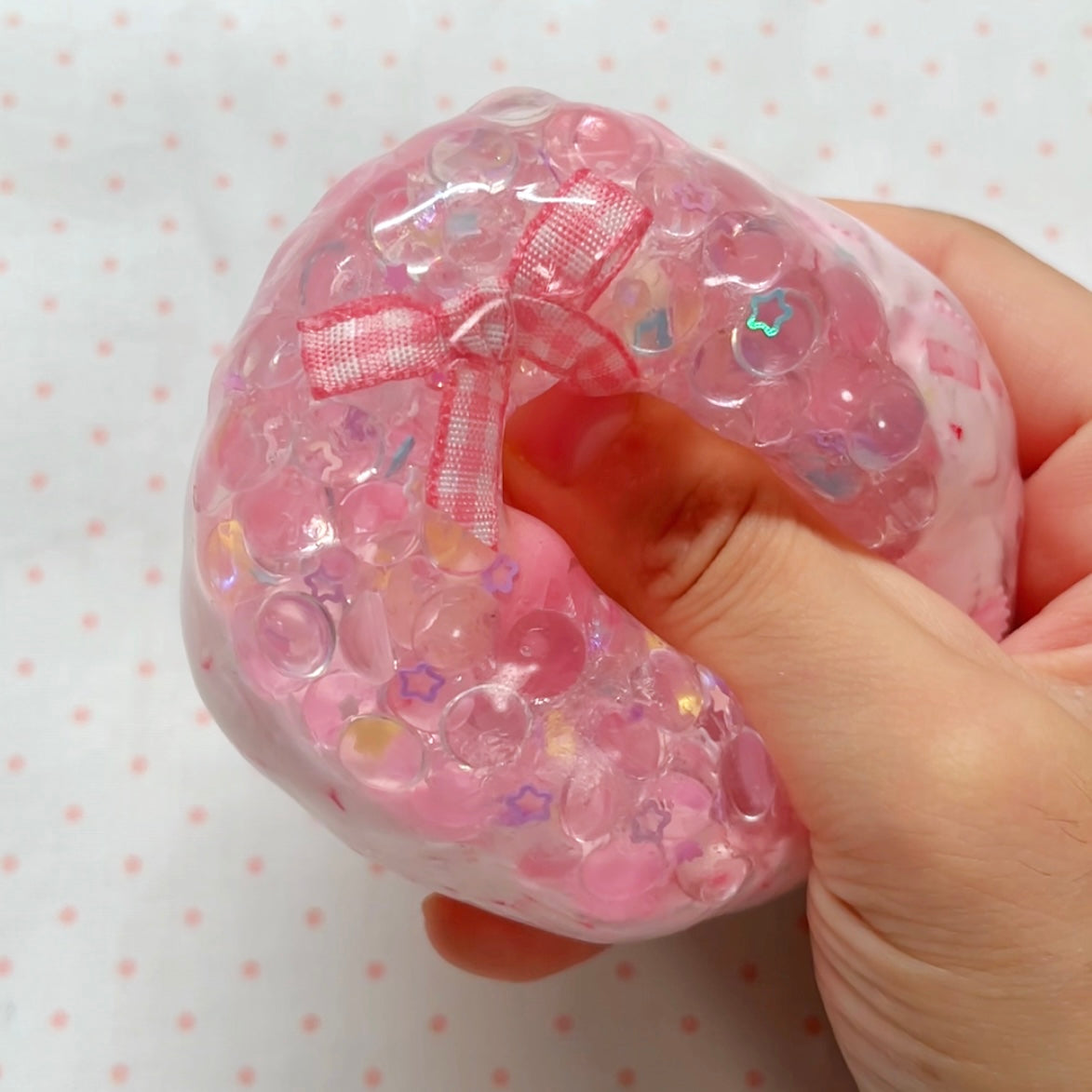 Summer Bow Peach Stress Ball