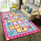 Children's Digital Games Boys and Girls Cartoon Carpet Living Room Sofas Door Mats Children's Anti Slip Floor Mats Home Decor