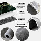 VIKAMA 1/2pcs Kitchen Floor Mat, Anti-Slip And Easy To Maintain, Home Decoration, Entrance Porch Carpet, Living Room Floor Mat