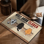 VIKAMA Cartoon Cute Carpet Cat Floor Mat Door Mat Welcome Carpet Outdoor Carpet Rug For Bedroom Living Room Carpet Washable Carp