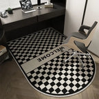 VIKAMA Computer Chair Floor Mat Luxury Office Computer Swivel Chair Floor Mat Bedroom Dresser Carpet Home Decor Hall Door Carpet