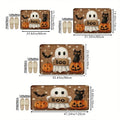 VIKAMA Halloween Pumpkin Ghost Carpet Kitchen Rug Bathroom Carpet For Live Room Sofa Carpet Doormat rmat Bedside Rugs Home Decor