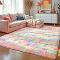 VIKAMA Living Room Carpet, Bedroom Soft Fluffy Plush Floor Mat, Kindergarten Children's Room, Dormitory, Home Decoration