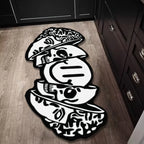 VIKAMA Creative Skull-Shaped Floor Mat Is Non-Slip And Dirt-Proof. Home Decoration Carpet In Living Rooms, Bedrooms, Entrance