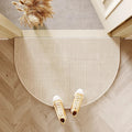 VIKAMA Modern Simple Entry Door Mat Semi-circular Non-slip Dirty Resistant Entryway Foot Mat Kitchen Carpet Home Decoration