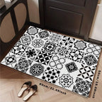 VIKAMA Minimalist Line Rug, Entrance Hallway Doormat, Kitchen And Bathroom Door Mat Stain-Resistant And Easy-Clean Home Decor